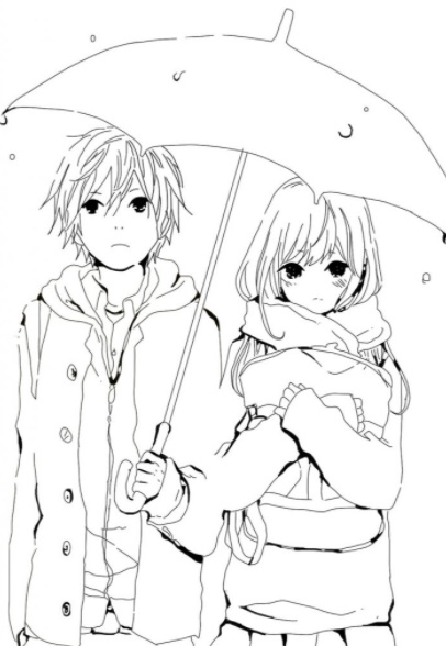 رسومات تلوين انمي للطباعة