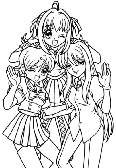 رسومات تلوين انمي للطباعة