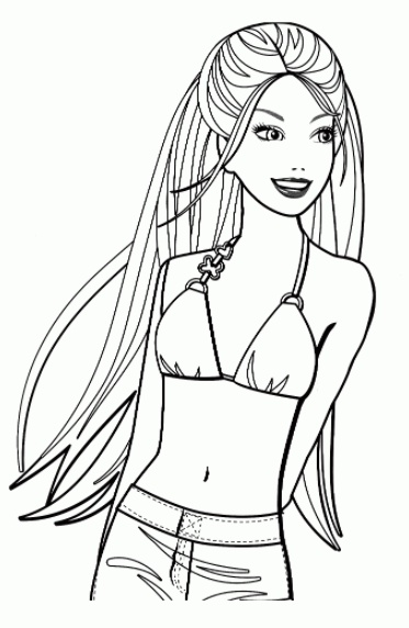 رسومات تلوين باربي