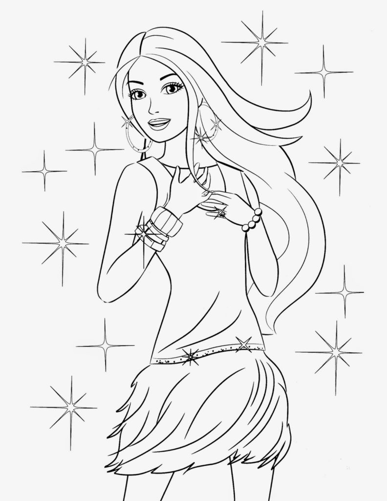 رسومات تلوين باربي