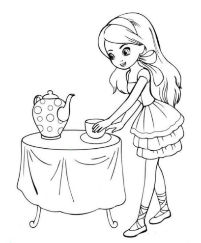 رسومات تلوين باربي