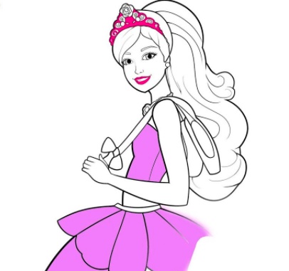 رسومات تلوين باربي