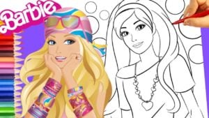 رسومات تلوين باربي
