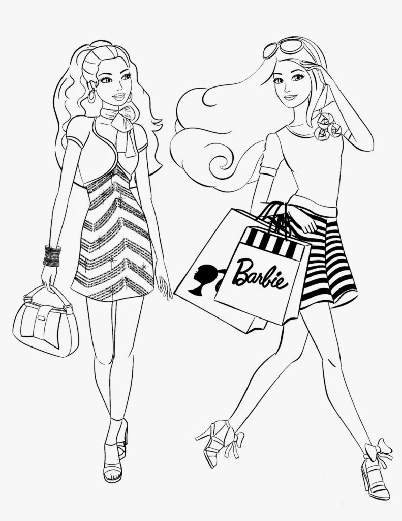 رسومات تلوين باربي