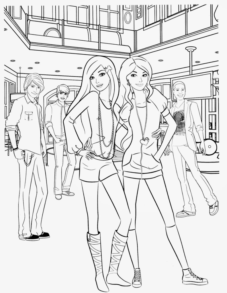 رسومات تلوين باربي