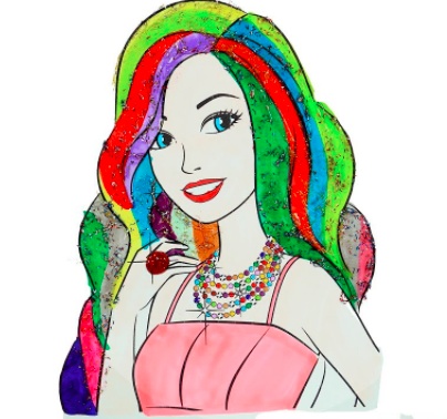 رسومات تلوين باربي
