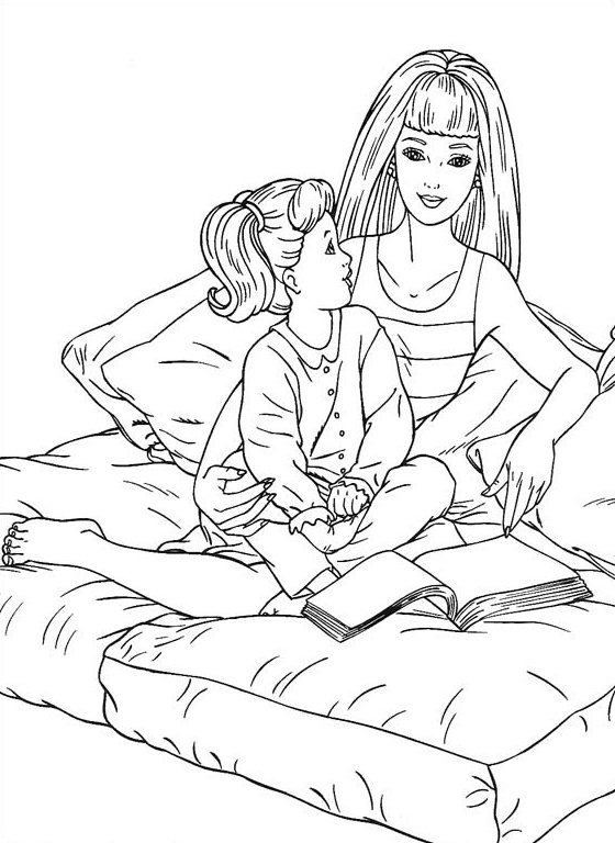 رسومات تلوين باربي