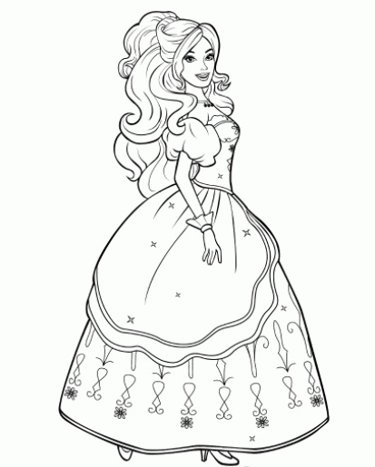 رسومات تلوين باربي