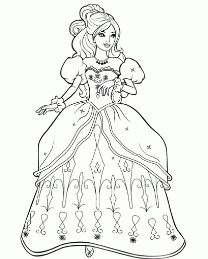 رسومات تلوين باربي
