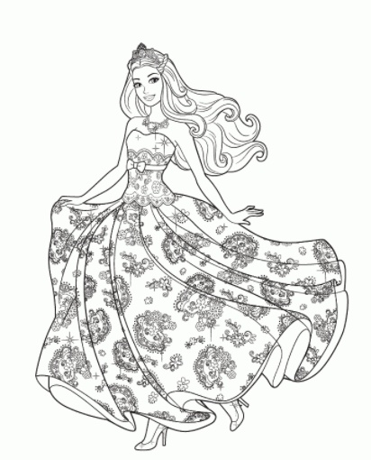 رسومات تلوين باربي