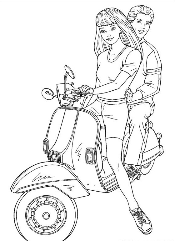 رسومات تلوين باربي