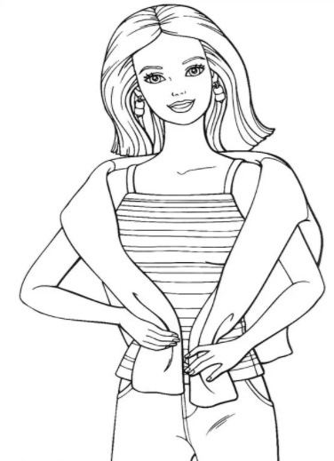 رسومات تلوين باربي