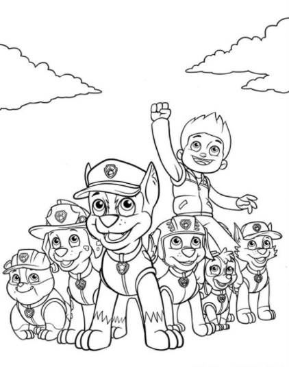 رسومات تلوين دوريات المخلاب