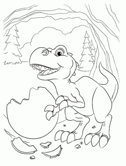رسومات تلوين ديناصورات