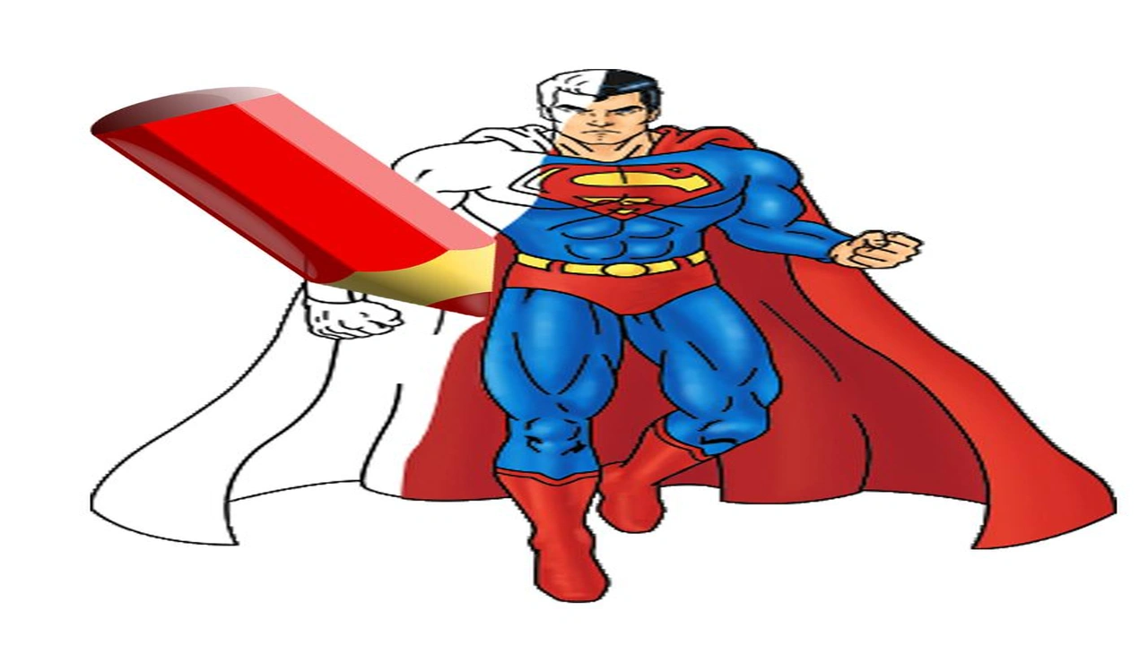 صورة رسومات تلوين سوبر مان