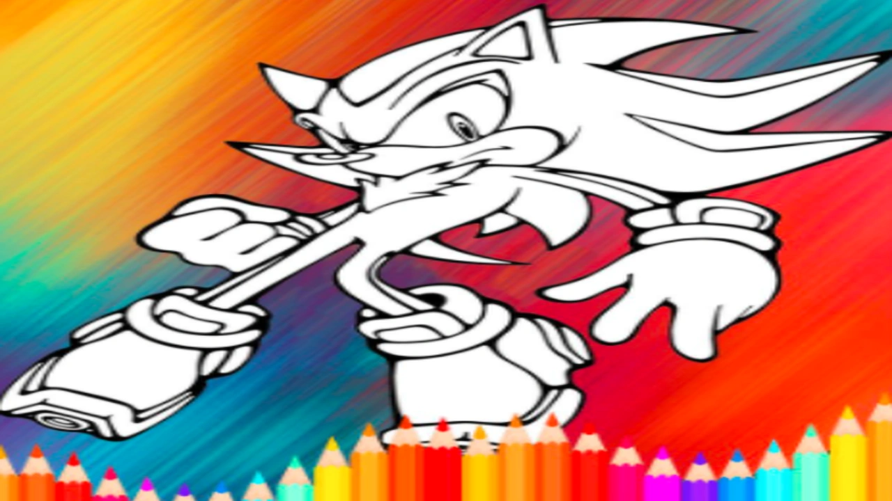 صورة رسومات تلوين سونيك