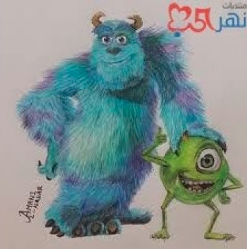 رسومات تلوين شركة المرعبين المحدودة