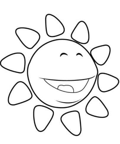 رسومات تلوين شمس