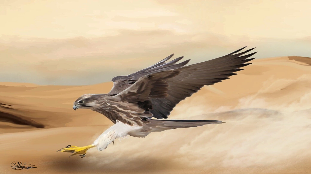 صورة رسومات تلوين صقر