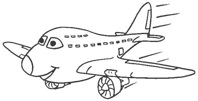 رسومات تلوين طائرة