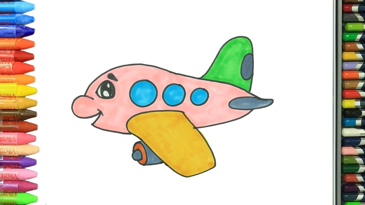 صورة رسومات تلوين طائرة