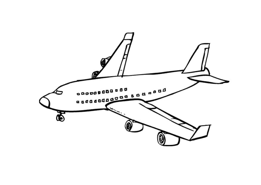 رسومات تلوين طائرة
