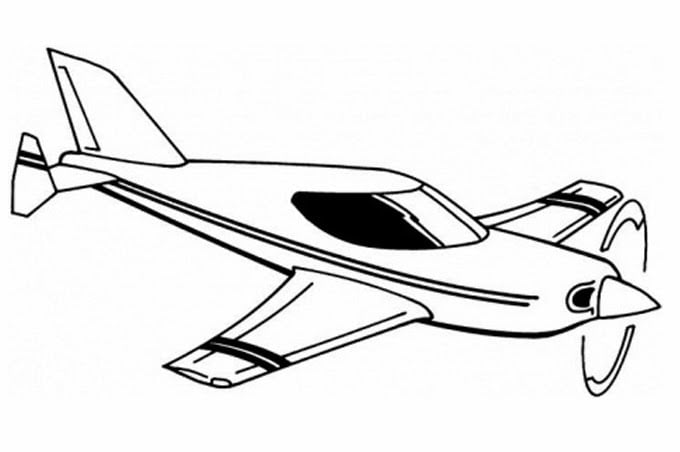 رسومات تلوين طائرة