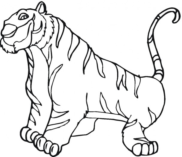 رسومات تلوين نمر