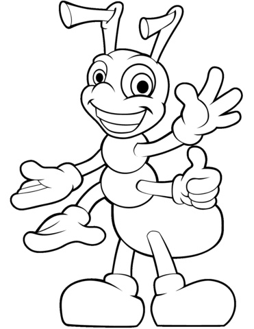 رسومات تلوين نمل