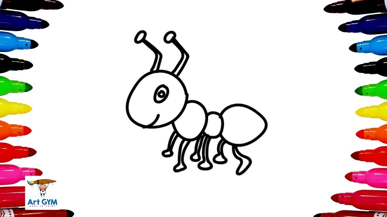 صورة رسومات تلوين نمل