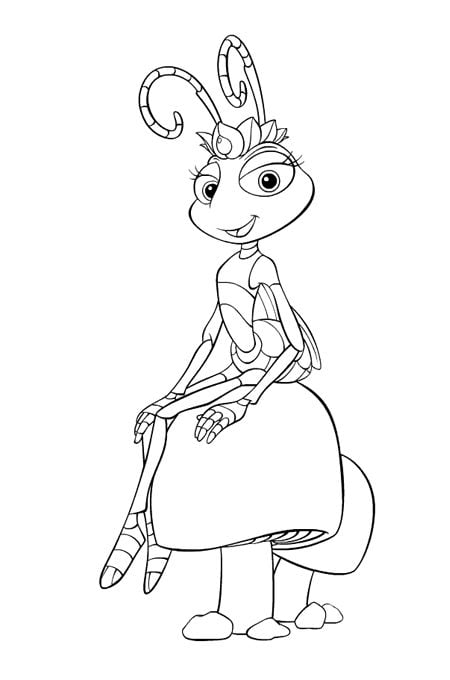 رسومات تلوين نمل