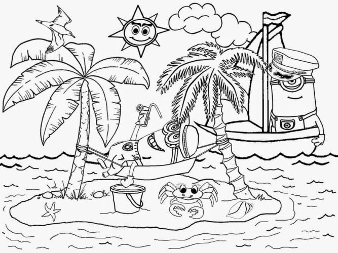 رسومات غابات للتلوين