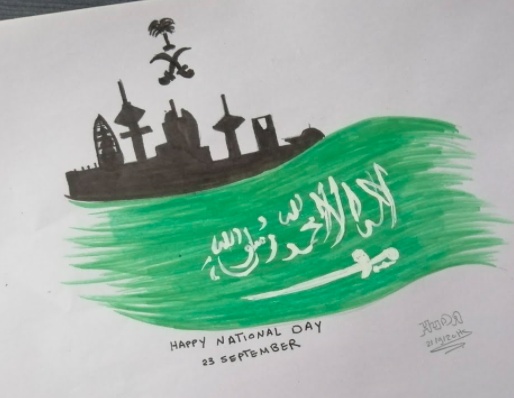 رسومات للتلوين عن اليوم الوطني السعودي