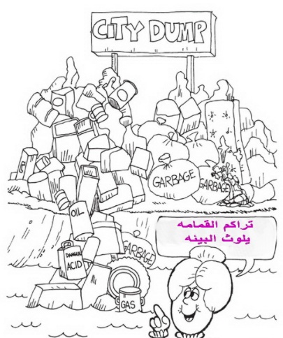 رسومات للتلوين عن تلوث البيئة