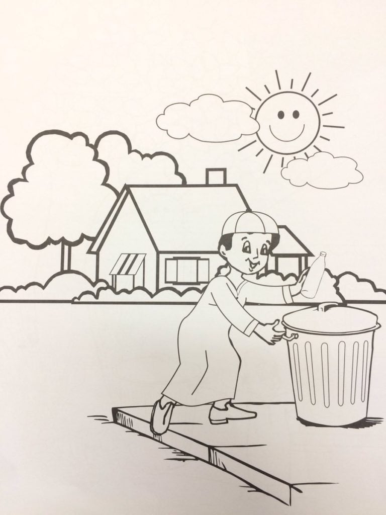 رسومات للتلوين عن تلوث البيئة