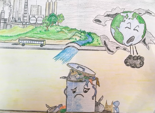 رسومات للتلوين عن تلوث البيئة