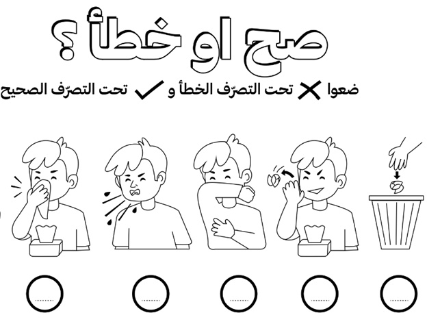 رسومات للتلوين عن فيروس كورونا