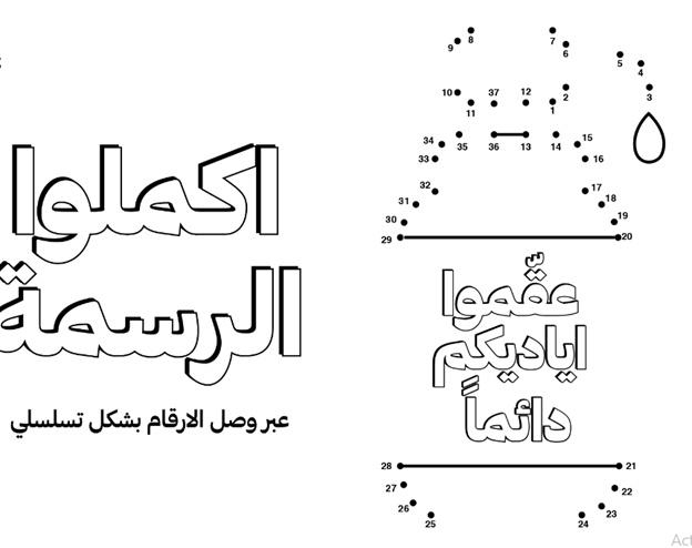 رسومات للتلوين عن فيروس كورونا