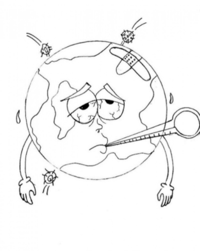 رسومات للتلوين عن فيروس كورونا