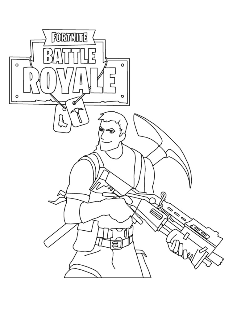 رسومات للتلوين فورت نايت