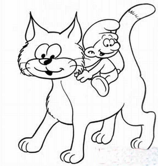 رسومات للتلوين قطط