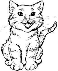 رسومات للتلوين قطط