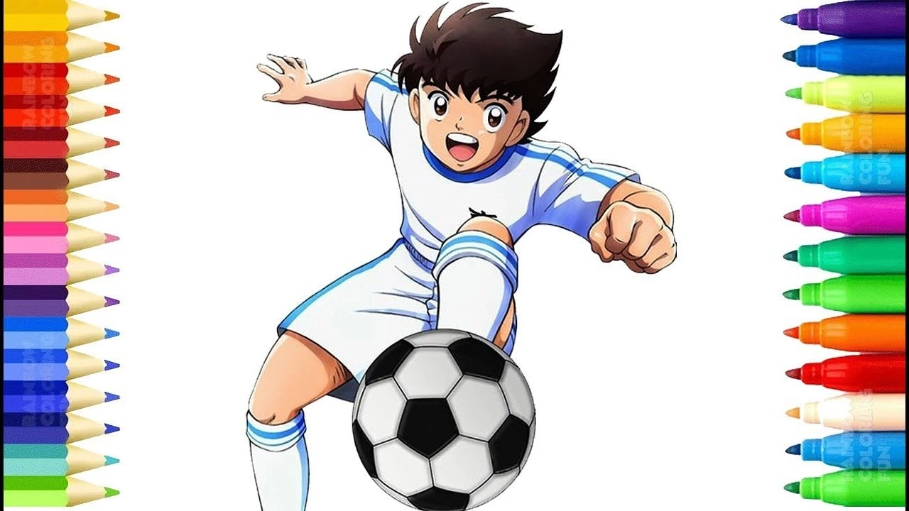 صورة رسومات للتلوين كابتن تسوباسا