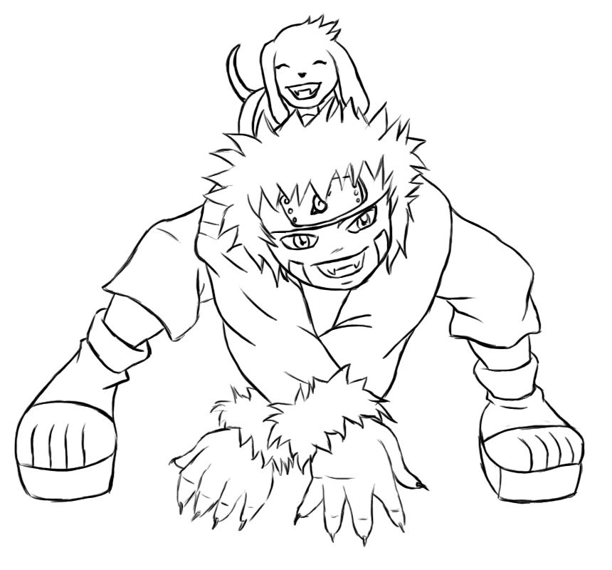 رسومات للتلوين ناروتو