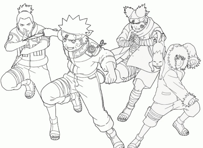 رسومات للتلوين ناروتو