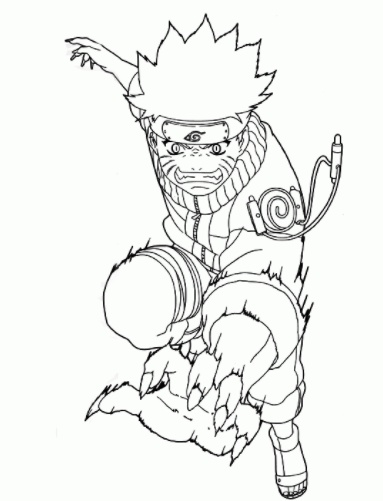 رسومات للتلوين ناروتو