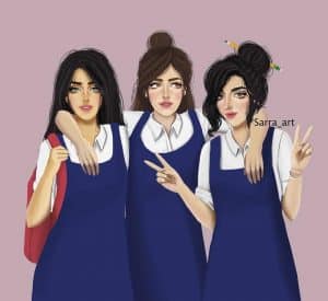 رمزيات ثلاث صديقات كيوت