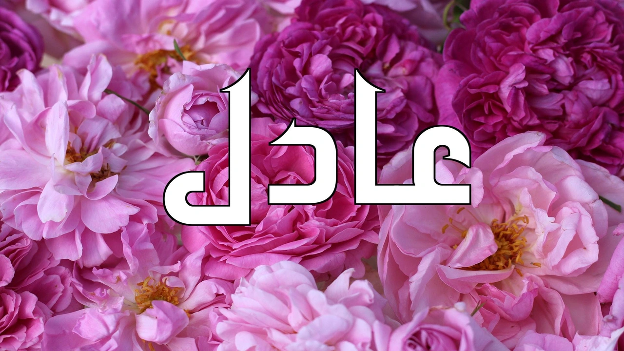 صورة زخرفة اسم عادل