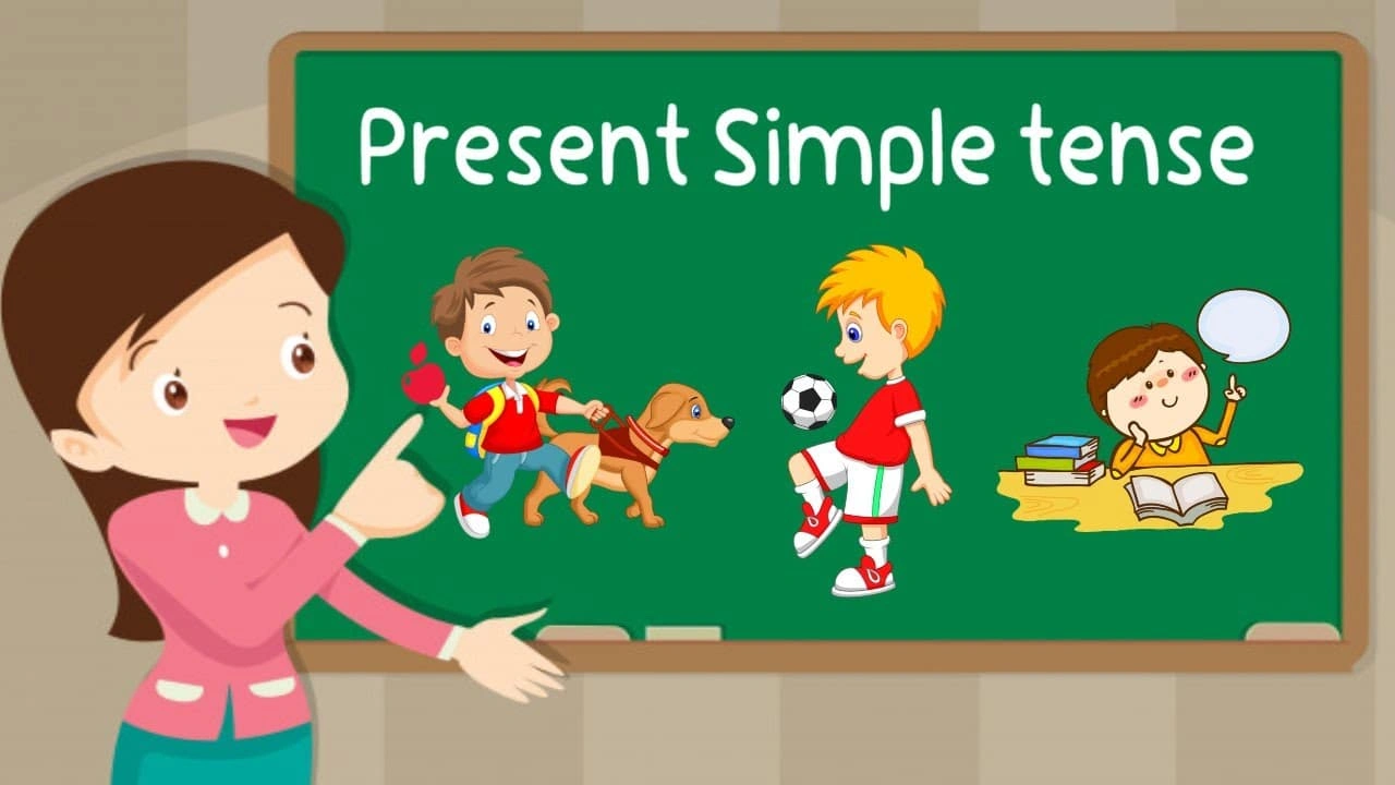 صورة شرح قاعدة المضارع البسيط