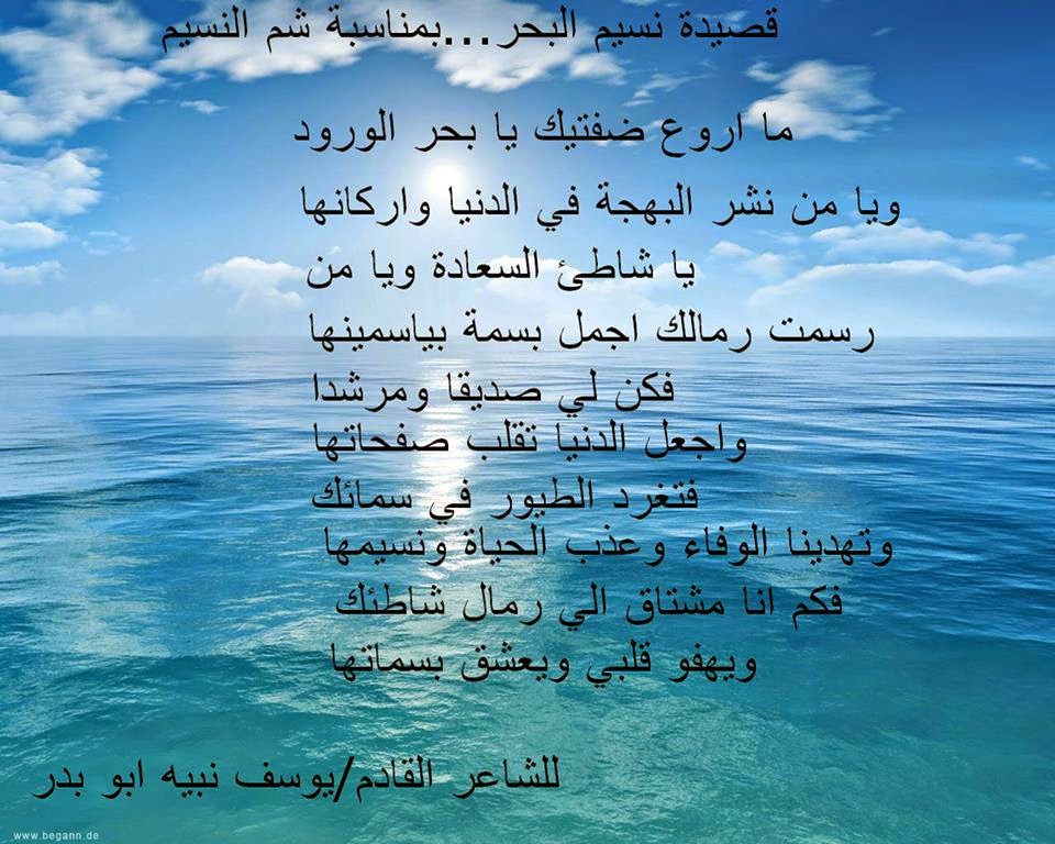 شعر وصف البحر
